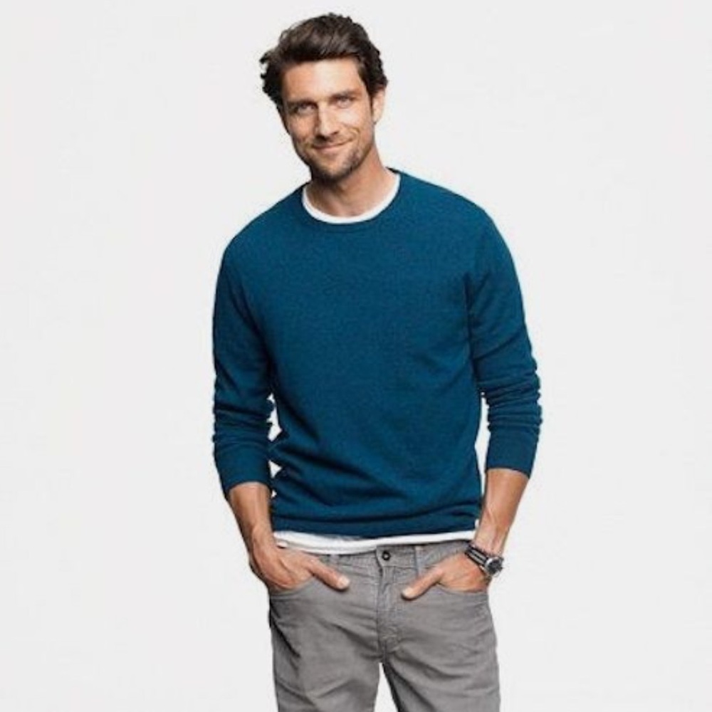 J. Crew - Men’s Merino Wool Elbow Patch Crewneck Sweater